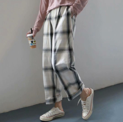 Korean Style Trouser Wide-leg Drape Casual Pants