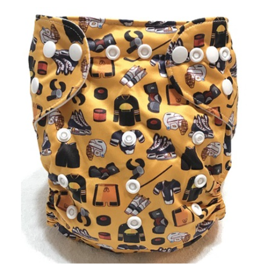 Washable Organic Baby Cloth Diaper with 1 Piece 3-Layer Insert S18