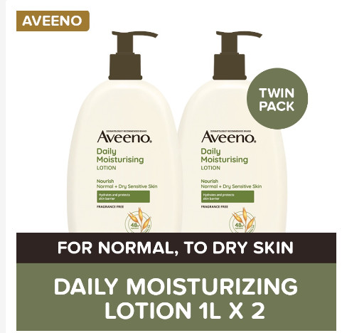 Aveeno Daily Moisturizing Lotion 1L Twin Pack