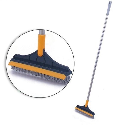 2in1 Japan Rotatable Magic-Wiper Scraper Mop Broom Floor Bathroom Cleaning Sweeping