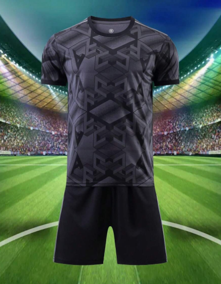 Men's Football Jersey Set Round Neck Colorblock Geometric Design Breathable Comfortable Stylish Outdoor Sportswear Ronaldo