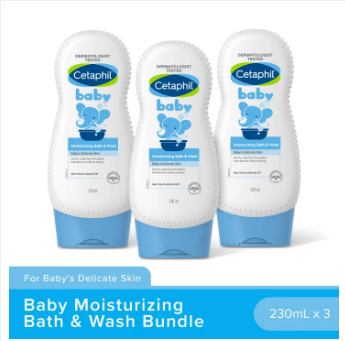 Cetaphil Baby Ultra Moisturizing Bath and Wash - 230ml x3