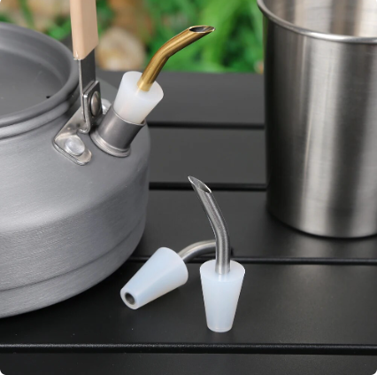 Outdoor Camping Kettle Spout Portable Hand Drip Coffee Filter Extension Tube Spouts Coffee Pot Camping Kettle Mouth Accessories