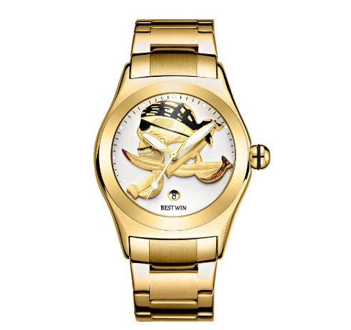 Binbond Original Luxury Fashion Men's Watch Male Pirate Skull Luminous Calendar Quartz Stainless Steel Men's Watch 3