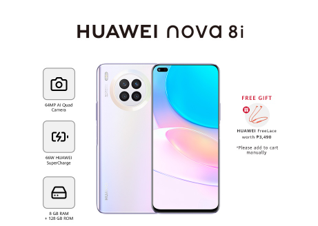 HUAWEI Nova 8i Smartphone 64MP AI Quad Camera 66W HUAWEI Super Charge