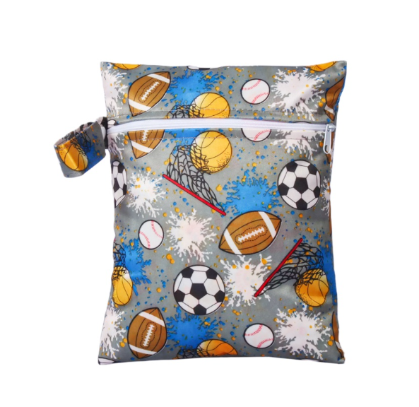 25x20cm Printed Pocket Wet Bag Waterproof Reusable Nappy Bags PUL Travel Baby Nappy Mini Size Wet Dry Bags Wetbags d12