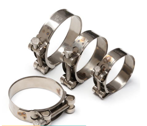 FSF Useful T Bolt Hose Clamps Stainless Steel Powerful Exhaust New Welding Repair Tool Hardware Seal