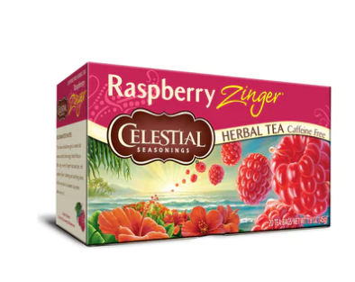 Celestial Seasonings Raspberry Zinger Herbal Tea 20 bags