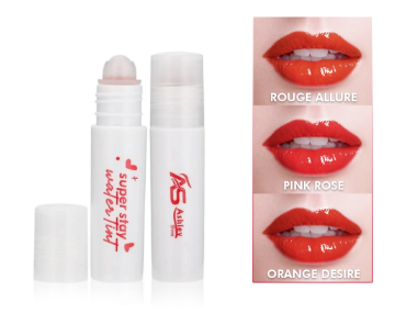Ashley Shine Roll On Lip Tint Non-Stick Cup Moisturizing High Pigment 3.7G As2104