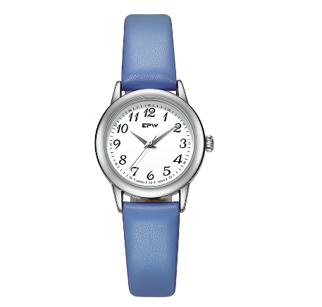 TPW Watch for Women 28mm Small Size Dial Watches Easy Reader Japan Quartz Movement Wrist Watch BLUE