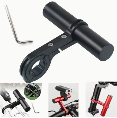 Aluminum Alloy Handlebar Extensions For Bicycle & Motorcycle, Bike Handlebar Extender With Single Mounting Clamp Bracket