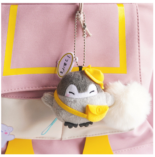 Koi Penguin Plush Doll Small Pendant Bag Pendant Charm Doll Keychain Toy Doll F9
