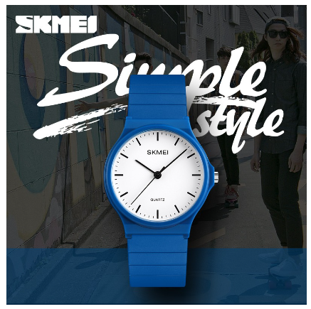 Skmei 1419 Watch for Women Fashion Simple Ladies Quartz Casual Waterproof Wristwatches BLUE