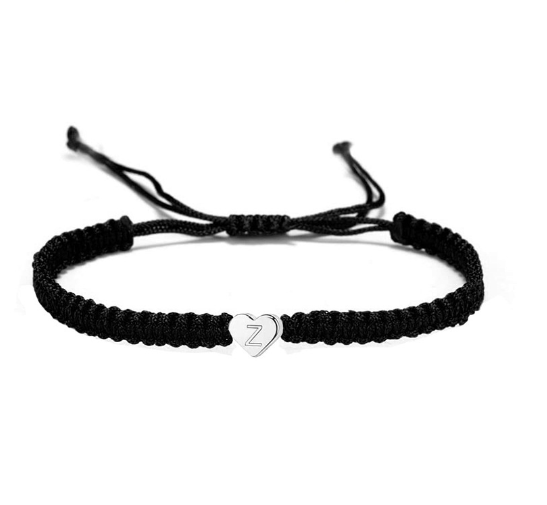 Love 26 Letter Braided Rope Couple Bracelet Z