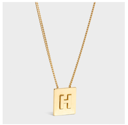 Lisa Same Style Letter Necklace Female Titanium Steel Does Not Fade Summer Girlfriends Simple Pendant Pearl Chain Korean Version H