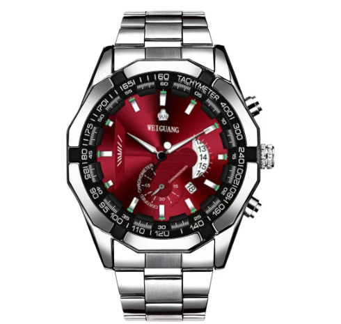 Binbond Original Luxury Watch Calendar Waterproof Luminous Luxury Stainless Steel Fashion Business Quartz Watch Men's Watch M05