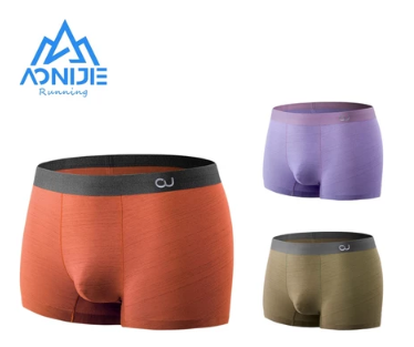 Aonijie 3Pcs Men Underwear Sports Quick Drying Boxer Shorts Underpants Briefs For Cycling Running Hiking Climbing E7007