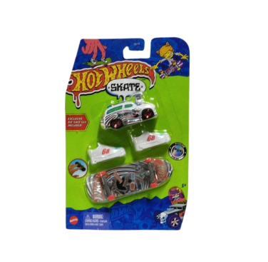Hot Wheels Skate Collectors Series Fingerboard + Basic Car with White Shoes for ages 5 years and up