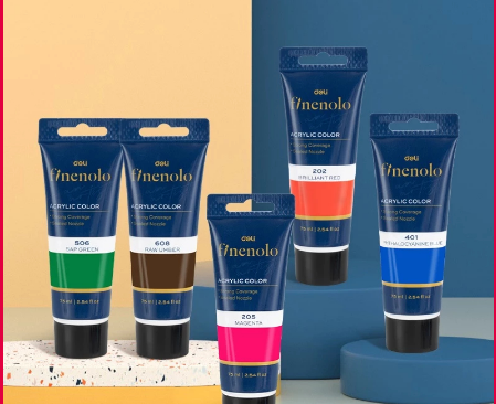 Deli Acrylic Paint 75ml/pcs Art Painting Supplies EC75 Deli Acrylic Paint 75ml/pcs Art Painting Supplies Art Painting Supplies EC75 Acrylic Paint 75ml/pcs Painting Supplies Acrylic Painting Supplies 7