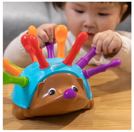 Spike Fine Motor Educational Hedgehog Game Montessori Sensory Learning Colors Numbers Sorter Toy