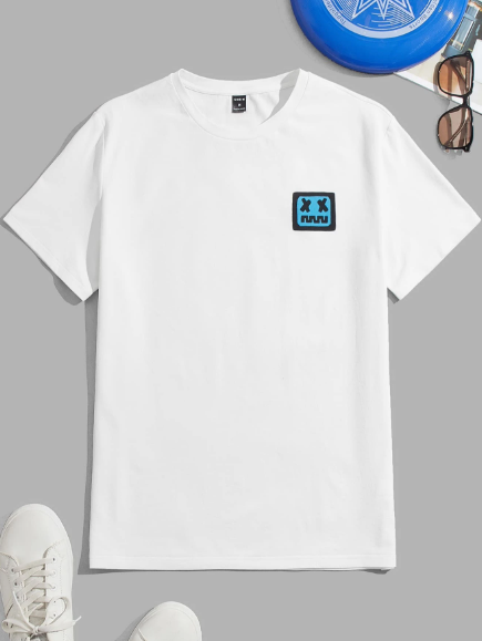 Manfinity Hypemode Men T-Shirts Fit Crew Neck Short Sleeve Graphic Tee Funny Simple Summer