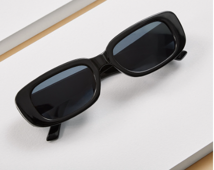 Plain Square Frame Classic Aesthetic Sunglasses Glasses With Box