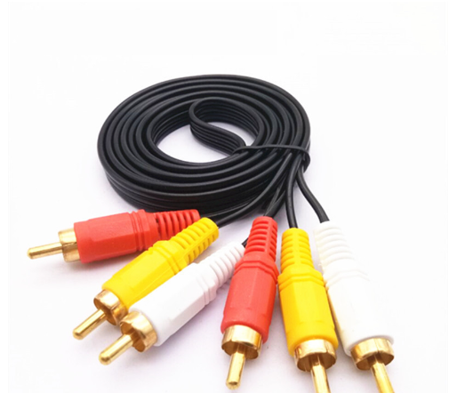 3Rca To 3Rca Male Composite Audio Video Cable