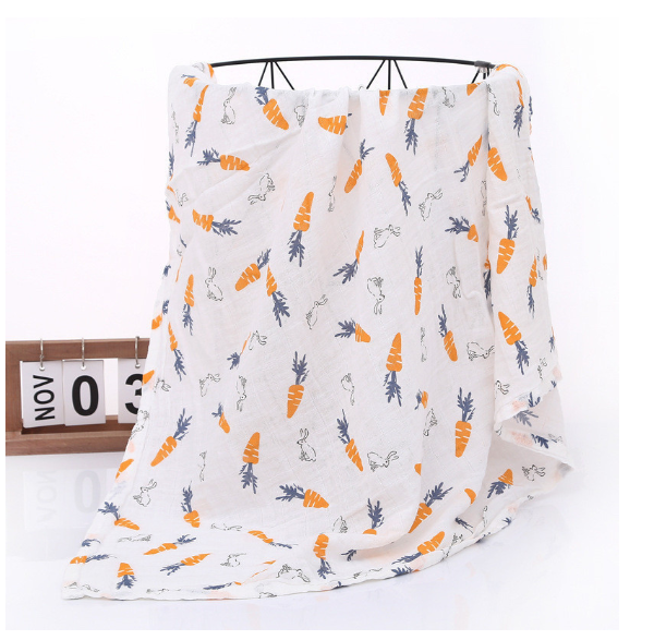 Summer Baby Blanket Muslin Gauze Breathable Sleep Swaddle Wrap Infant Quilt For Baby Bib S8