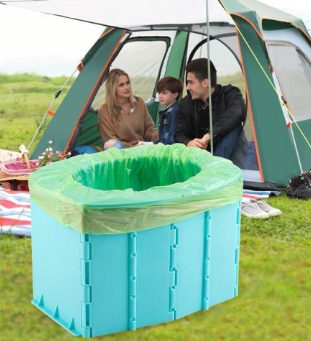 Children's Adult Portable Travel Folding Toilet Urinal Mobile Seat For Camping Hiking Long-Distance