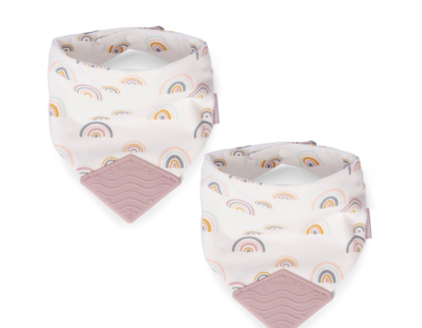 Booginhead Bandana Teether Bib 2-Pack