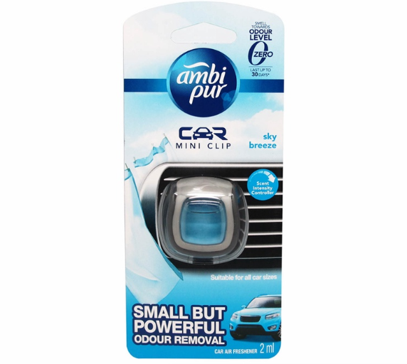 AmbiPur Car Air Freshener Mini Clip (Sky Breeze) 2.2mL