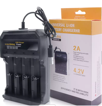 4 Slots Universal 3.7V 18650 Li-ion Battery Charger Output 4.2V 2000mA ( MS-5D84A )