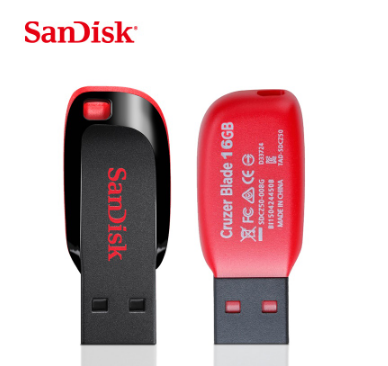 SanDisk Cruzer Blade USB Flash Drive 32GB/64GB/128GB 2.0 Flash Drive SDCZ50 PenDrive - Local