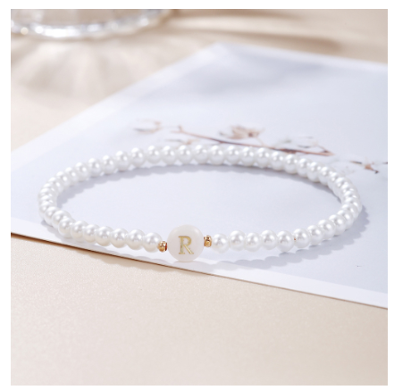 26 Letter Pearl Bracelet for Women Men Fashion Handmade Elastic Friendship Wristband Gift Jewelry R