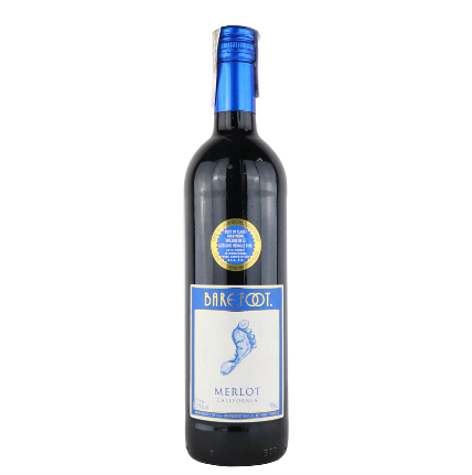 Barefoot Merlot Wine California 750mL