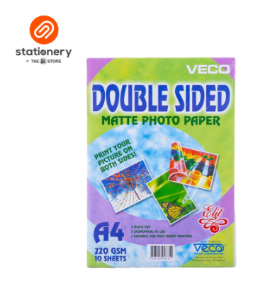 Elit Inkjet Photo Paper Matte Double Sided A4 10 Sheets