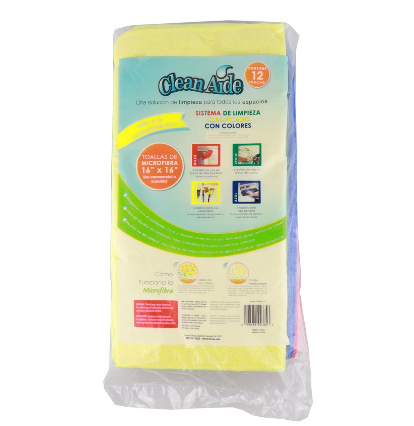 CleanAide Commercial MicroFiber 12pcs
