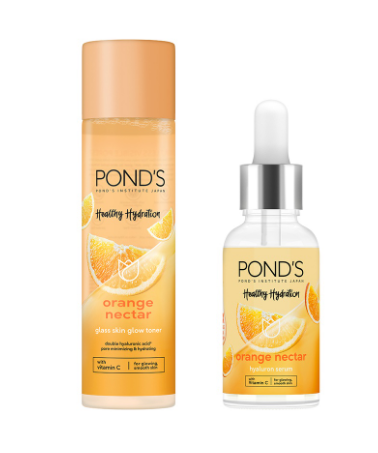 Pond's Healthy Hydration Orange Nectar Toner 110ml & Serum 30g (Promo Bundle)