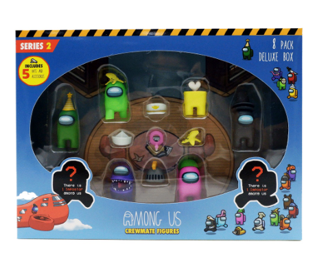 Among Us Series 2 Crewmate Banana Peel 8 Pack Deluxe Box Figures