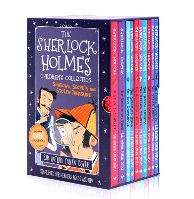 Sherlock Holmes Children's Collection boxed set of 10-20 books kids reading books