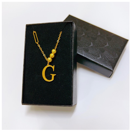 YH 26Letter Alphabet pendant fashion lnitialt Letter necklace for Women G