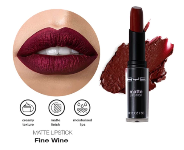 BYS Matte Lipstick in Fine Wine