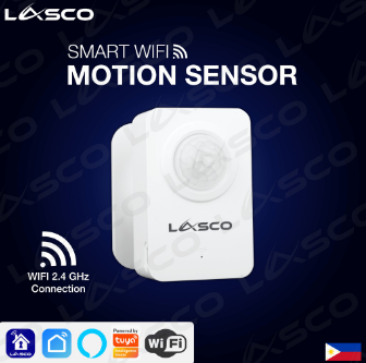 Lasco Smart Wi-Fi Motion Sensor  PIR Motion Detector Notifies and Alerts your Phone  Works with Ama