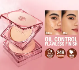 O.TWO.O 3D Soft Focus Face Powder Waterproof Long Lasting Oil Control 24H Natural Skin Tones Makeup Powder Foundation