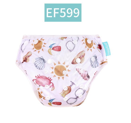 HappyFlute New Print Breathable Mesh Fabric Adjustable Pool Pant Swimming Pool Diaper Cover Reusable Washable Summer Baby c28
