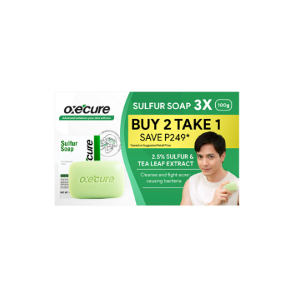Oxecure Sulfur Soap 100g Triple Value Pack