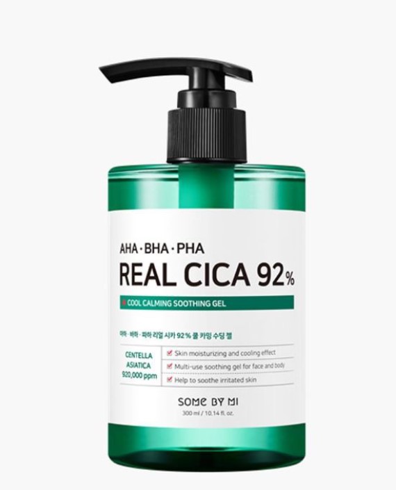 AHA BHA PHA Real Cica 92Percent Cool Calming Soothing Gel 300ml
