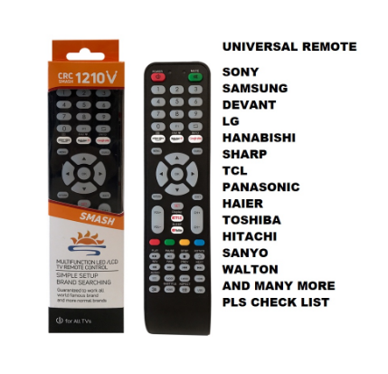 Universal Remote for TV CRC 1210 for LCD LED Smart Android TV Netflix Amazon google Youtube button