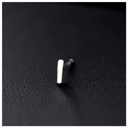 A-Z Initial Letter Stud Earrings for Women Girls Birthday Gift Silver Plated 26 Alphabet Name Ear Piercing Jewelry I