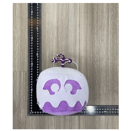 Blox Fruits Plush Toys Blox Fruits Game Peripheral Fruit Leopard Print Box Plush Toy Purple Box Doll B20